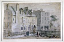 View of a nunnery in Osnaburgh Street, London, c1830. Artist: Thomas Hosmer Shepherd