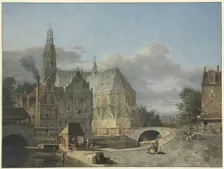 View of a Netherlandish City, 1790. Creator: Johannes Huibert Prins