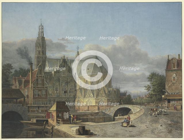 View of a Netherlandish City, 1790. Creator: Johannes Huibert Prins.
