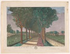 View of a avenue in the vicinity of the Dammtor in Hamburg, 1783. Creator: Anon