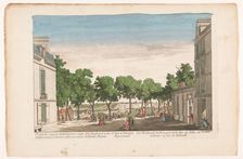 View of a boulevard in Paris, seen from Rue des Filles du Calvaire towards..., 1745-1775. Creator: Anon