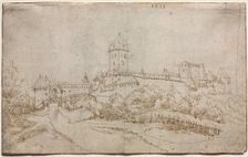View of a Castle (recto), 1513. Creator: Wolfgang Huber (Austrian, 1490-1553)