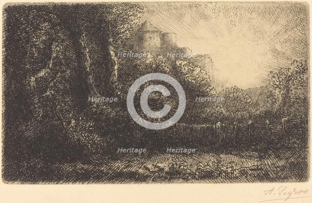 View of a Chateau (Chateau de Poillet). Creator: Alphonse Legros.