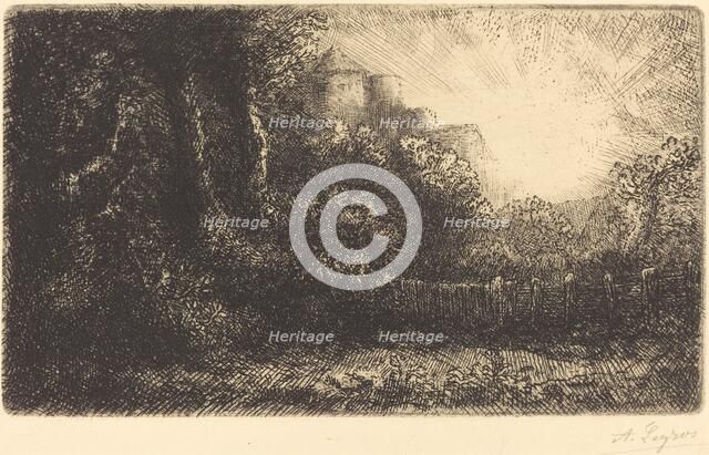 View of a Chateau (Chateau de Poillet). Creator: Alphonse Legros.