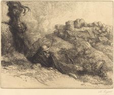 View of a Chateau (Chateau des Revenants). Creator: Alphonse Legros