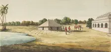 View of a Chaudézie in the interior of an English traveller's tent, ca. 1828-30. Creator: Anon