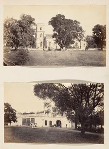 View of a Church and Grounds, 1850s. Creator: Unknown