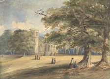View of a Churchyard, Southborough, Kent, 1837. Creator: Anon