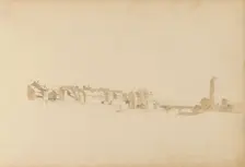 View of a city on a river, 1820-1896. Creator: Kasparus Karsen