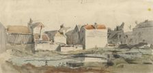 View of a city under construction, 1822-1895. Creator: Carel Jacobus Behr