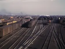 View of a classification yard at C & NW RR's Proviso yard, Chicago, Ill., 1942. Creator: Jack Delano