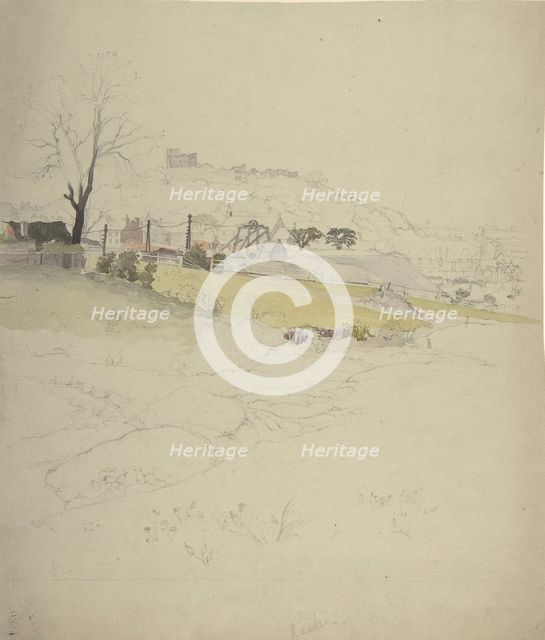View of a Colliery at the Edge of a Town, 1840-49. Creator: Circle of John Ruskin.