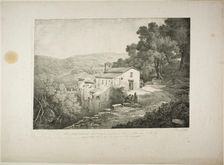 View of a Convent on the Site of the House of Horace, c. 1817. Creator: Claude Thiénon