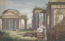 View of a Corinthian Temple, 1700-1799. Creators: Anon, François-Philippe Charpentier