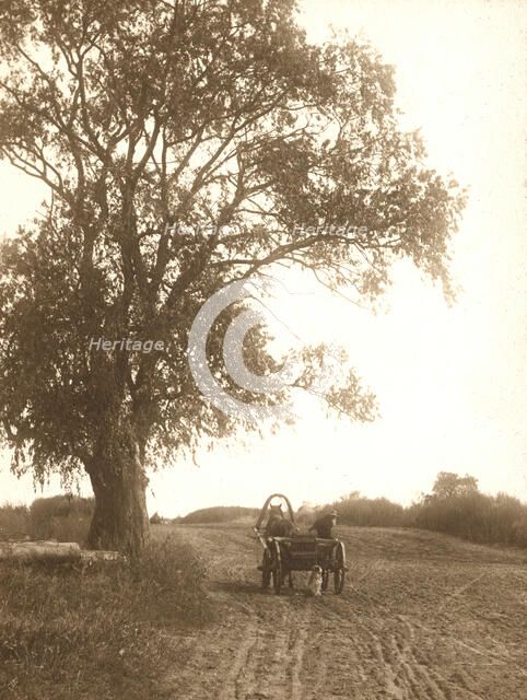 View of a country road near the Budunda Monastery, 1909. Creator: Vladimir Ivanovich Fedorov.