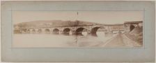 View of a destroyed bridge, 1870. Creator: Andre-Adolphe-Eugene Disderi
