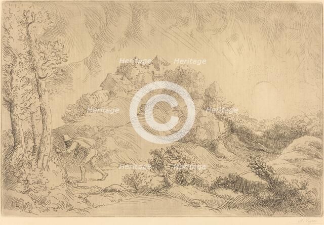 View of a Farm (La ferme de Beauchamp). Creator: Alphonse Legros.