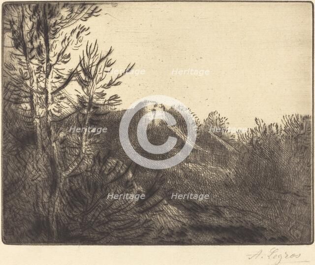 View of a Farm (La ferme de Valoux). Creator: Alphonse Legros.