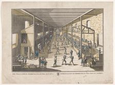 View of a fencing school, 1700-1799. Creator: Remondini family