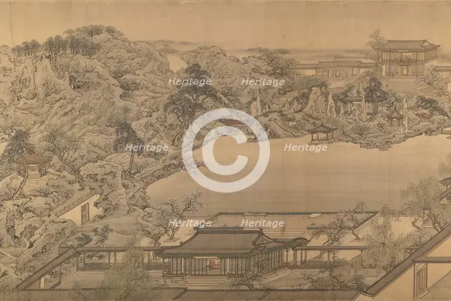 View of a Garden Villa, 18th century (?). Creator: After Yuan Jiang (active ca.1680-ca.1730).