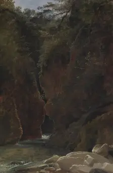 View of a Gorge in Italy, c1810 (?). Creator: Pierre-Athanase Chauvin