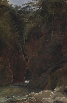 View of a Gorge in Italy, c1810 (?). Creator: Pierre-Athanase Chauvin