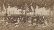 View of a group of tourists, some African American, c1850-c1930. Creator: Alexander Carson McIntyre