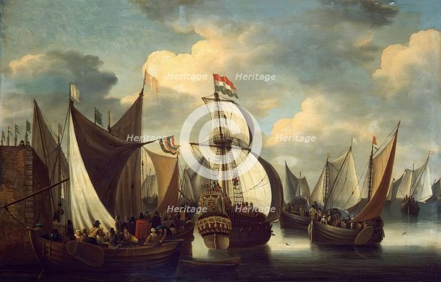 View of a Harbour, 1650. Creator: Jacobus Storck.