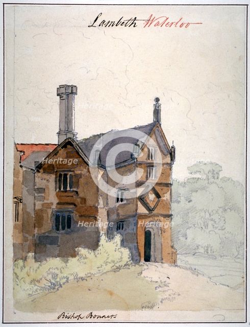 View of a house in Lambeth Marsh, London, c1825. Artist: Anon
