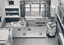 View of a kitchen, designed by H.M.V. Household Appliances 1938