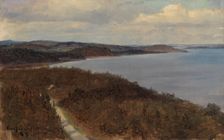 View of a Lake and Ridges, 1883. Creator: Eero Jarnefelt