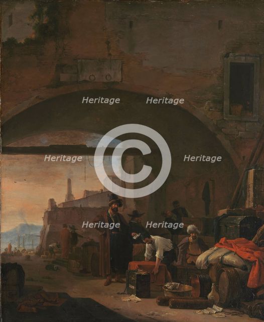 View of a Levantine Port, 1640-1677. Creator: Thomas Wijck.