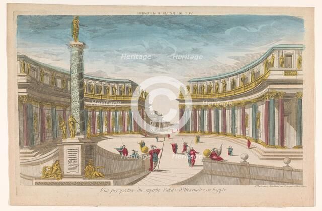 View of a Palace at Alexandria, 1762. Creator: L.Mt. Vanier.