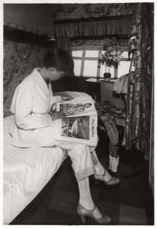 View of a passenger cabin on board Zeppelin LZ 127 Graf Zeppelin 1933