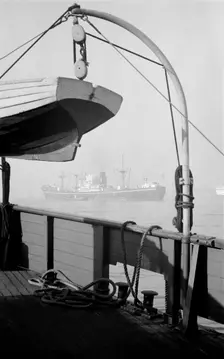 View of a passing ship, Gravesend Reach, Kent, c1945-c1965. Artist: SW Rawlings