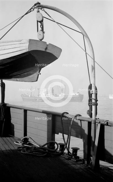 View of a passing ship, Gravesend Reach, Kent, c1945-c1965. Artist: SW Rawlings.