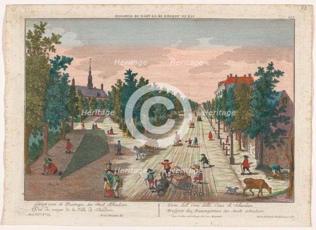 View of a park in Schiedam, 1742-1801. Creator: Anon.