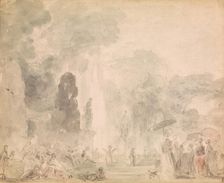 View of a Park, late 1770s. Creator: Jean-Honore Fragonard