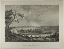 View of a Part of Moscow and its Surrounding Areas, 1833. Creator: Louis Julien Jacottet
