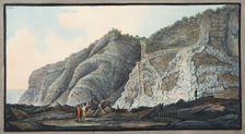 View of a part of the inside of the cone of the mountain of Somma, 1776