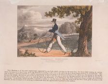 View of a Pedestrian Hobbyhorse 1819. Artist: Anon