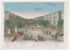 View of a promenade in Marseille, 1742-1801. Creator: Anon