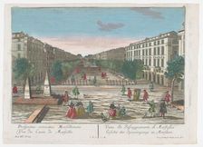 View of a promenade in Marseille, 1742-1801. Creator: Anon