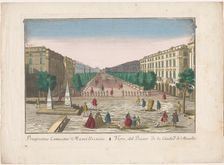View of a promenade in Marseille, 1700-1799. Creator: Unknown