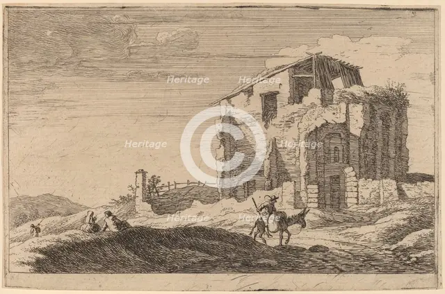 View of a Ruined Building. Creator: Herman van Swanevelt.