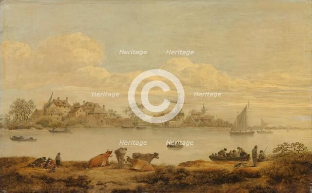 View of a River, c.1635. Creator: Anon.