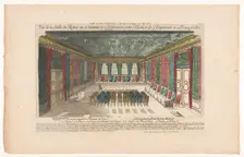 View of a room in the Romer in Frankfurt am Main, 1700-1799. Creator: Anon