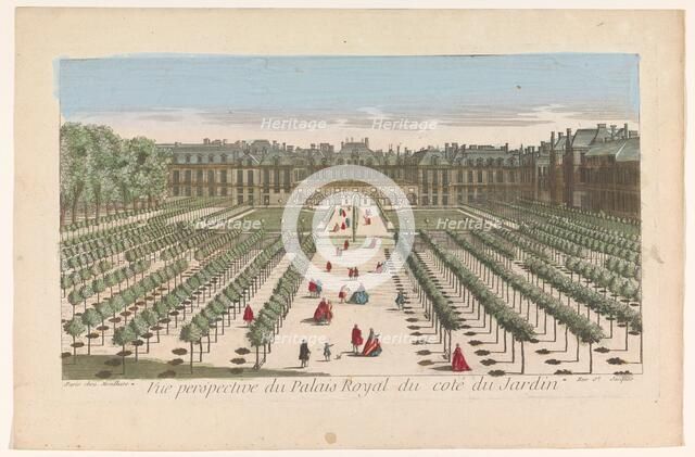 View of a royal palace seen from the garden, 1759-c.1796. Creators: Louis-Joseph Mondhare, Anon.