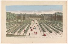 View of a royal palace seen from the garden, 1759-c.1796. Creators: Louis-Joseph Mondhare, Anon