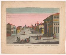 View of a street in Russia, 1780-c.1830. Creator: Anon